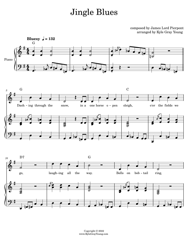 Jingle Bell Blues (arr. Kyle Gray Young)