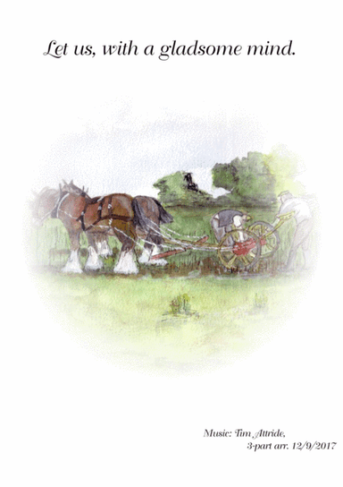 Let us with a gladsome mind (3-part arrangement)