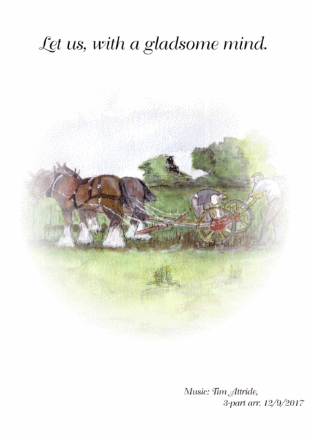 Let us with a gladsome mind (3-part arrangement)