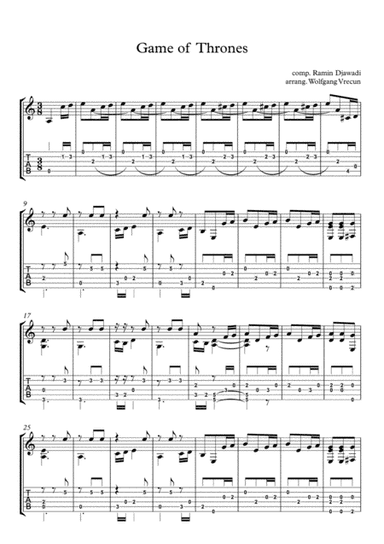 Game Of Thrones (arr. Wolfgang Vrecun)