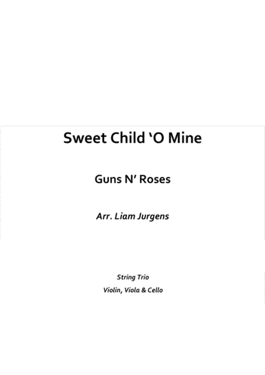 Sweet Child O' Mine (arr. Liam Jurgens)