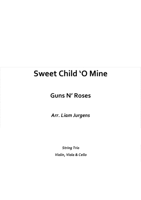 Sweet Child O' Mine (arr. Liam Jurgens)