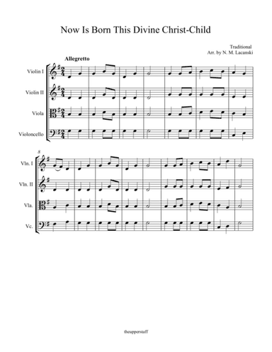 Now Is Born This Divine Christ-Child (arr. Nick Lacanski)