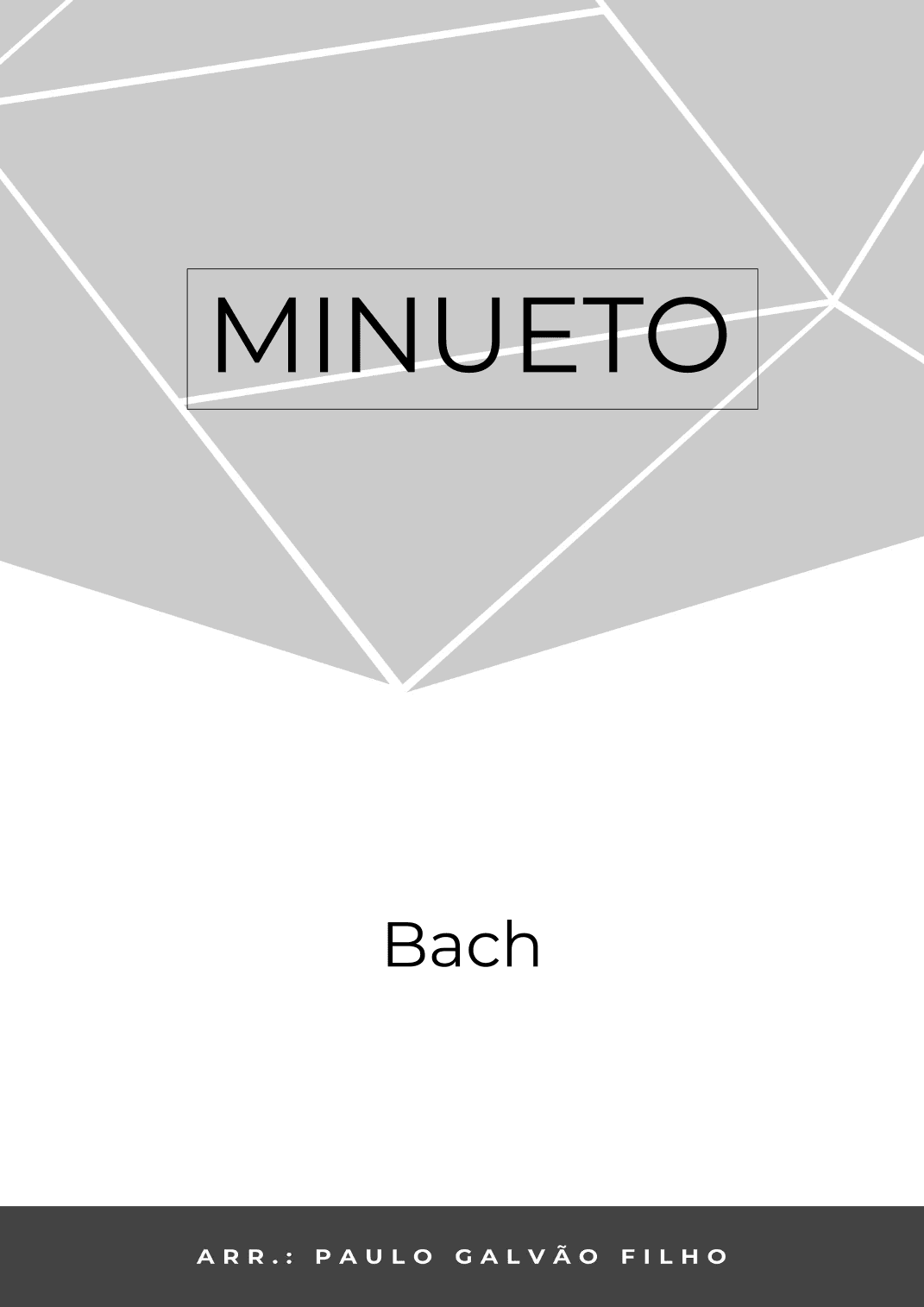 MINUETO - BACH -BASS RECORDER SOLO (arr. Paulo Galvão Filho)