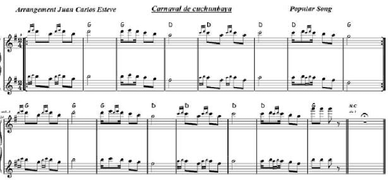 CARNAVAL DE CUCHUMBAYA (arr. juan carlos esteve / Gran Coda)
