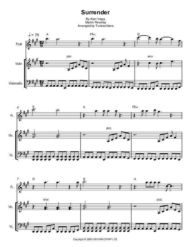 Surrender (arr. Tunescribers)