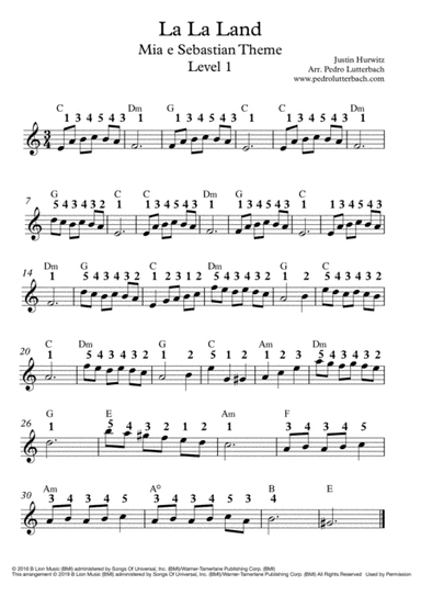 Mia & Sebastian's Theme (arr. Pedro Lutterbach)