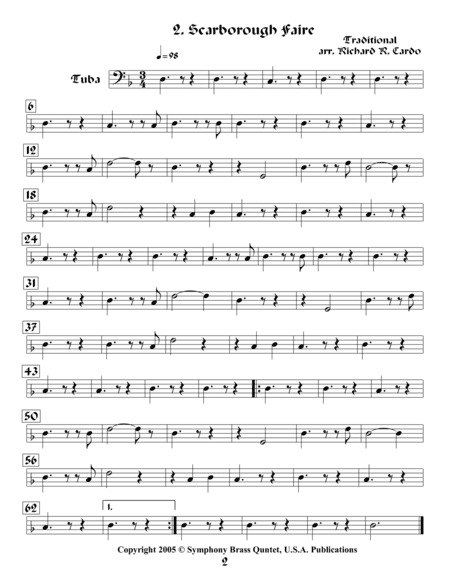 Legends & Tales of the Renaissance II (of Romance) - 2. Scarborough Faire (Tuba) (arr. R.R.Cardo)