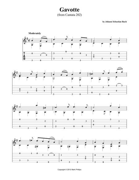 Gavotte (from Cantata 202) (arr. Mark Phillips)
