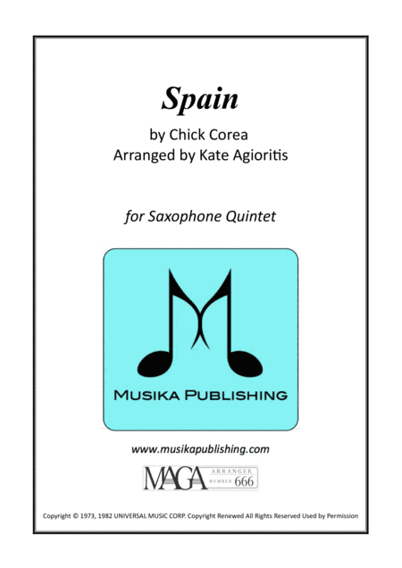 Spain (arr. Kate Agioritis)