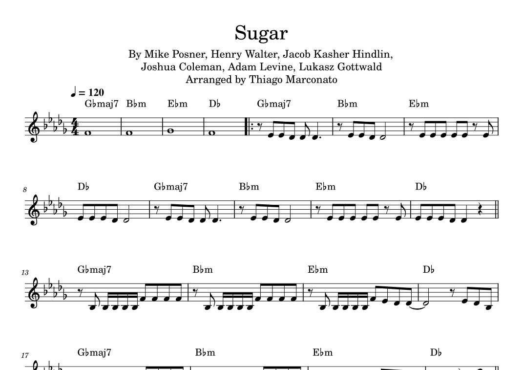 Sugar (arr. Thiago Marconato)