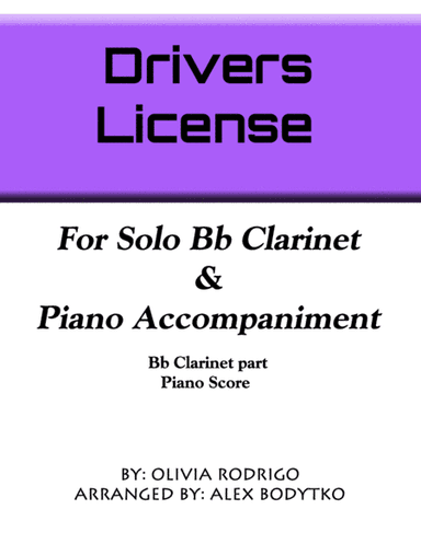 Drivers License (arr. Alex Bodytko)