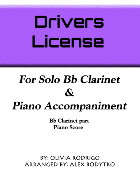 Drivers License (arr. Alex Bodytko)