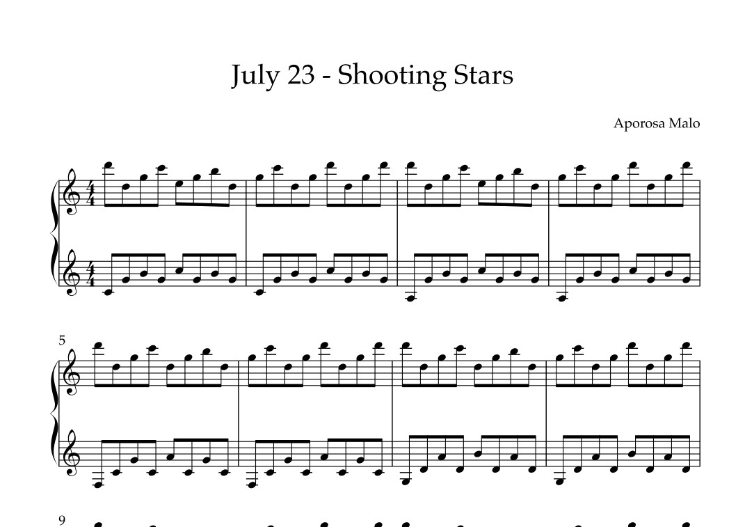 July 23 - Shooting Stars