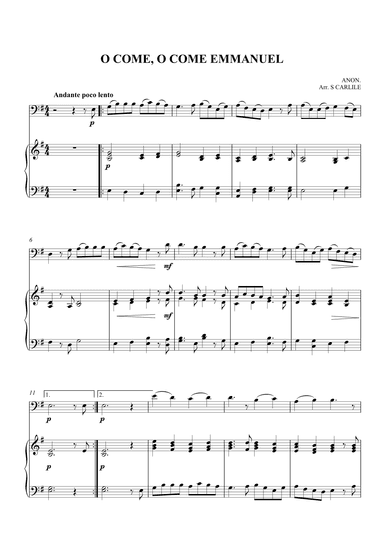 O Come, O Come Emmanuel (arr. SCarlile)