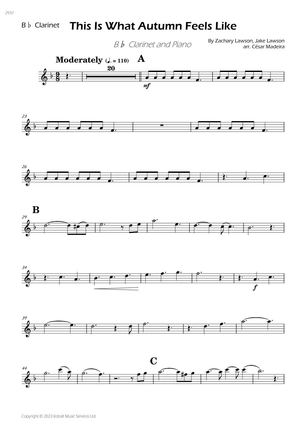 This Is What Autumn Feels Like (arr. César Madeira)