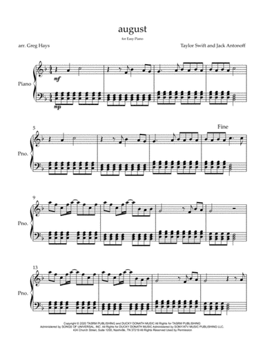 August (arr. Greg Hays)