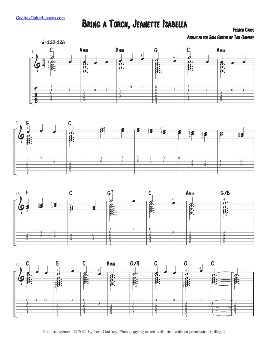 Bring a Torch, Jeanette Isabella (arr. Tom Godfrey)