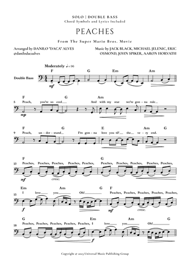 Peaches (arr. Danilo "Daca" Alves)