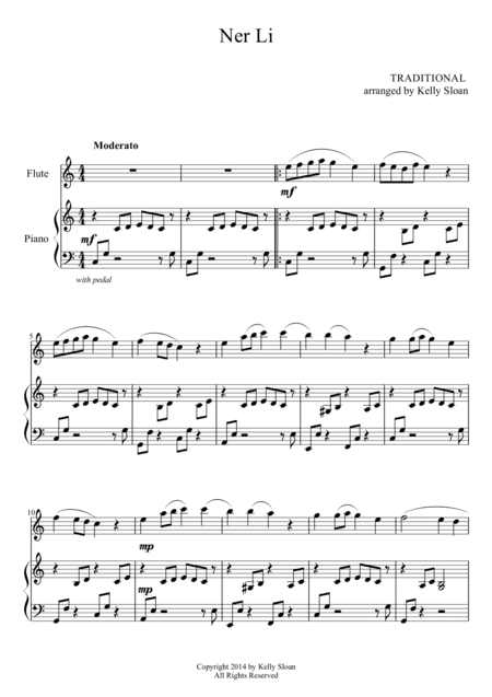 Ner Li (arr. Kelly Sloan)