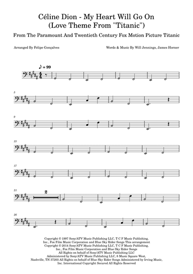 My Heart Will Go On (love Theme From 'titanic') (arr. Felipe Gonçalves)