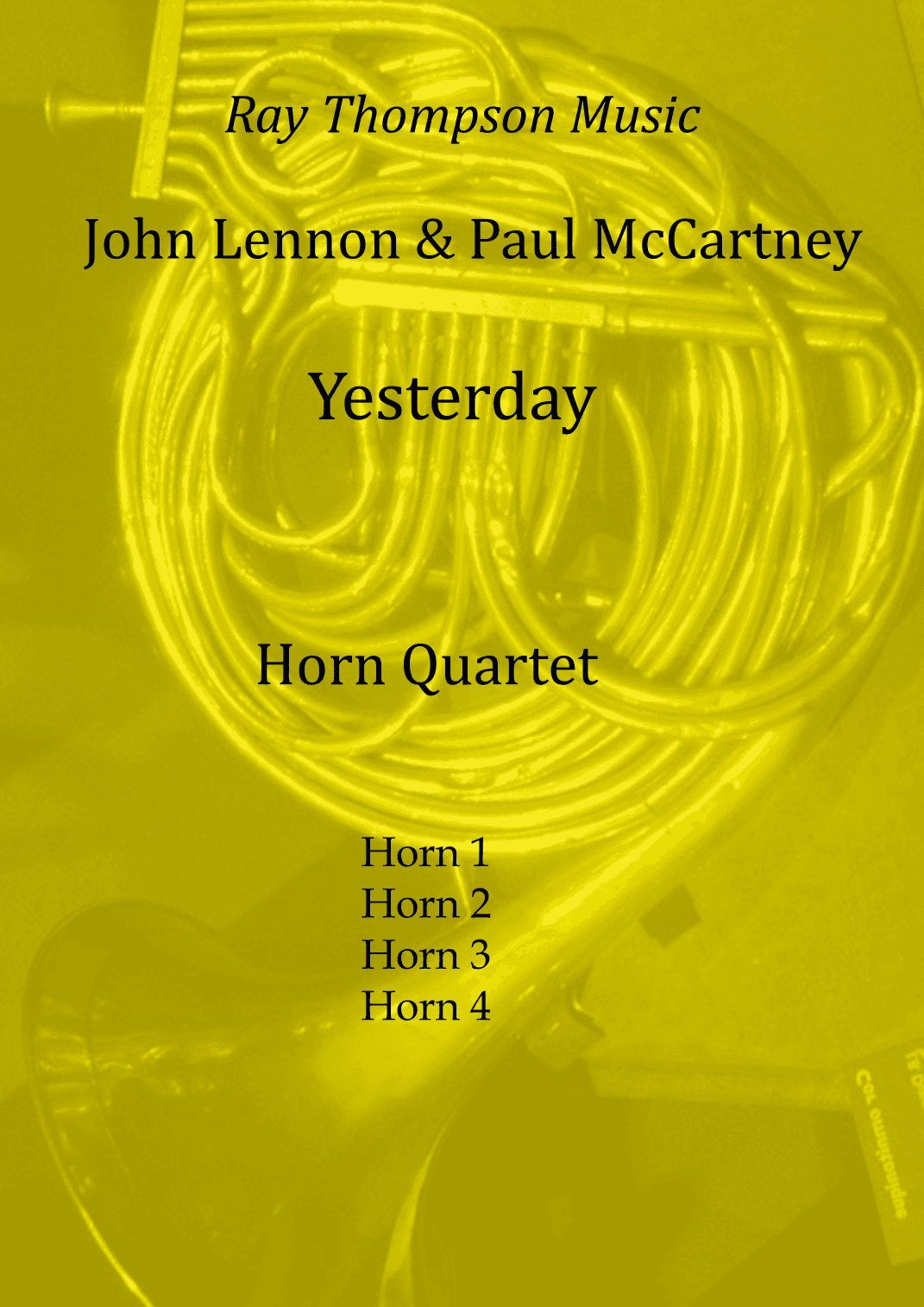 Yesterday (arr. Ray Thompson)