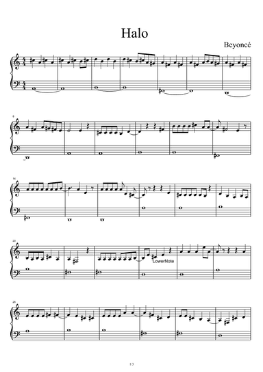 Halo (arr. Beyonce)