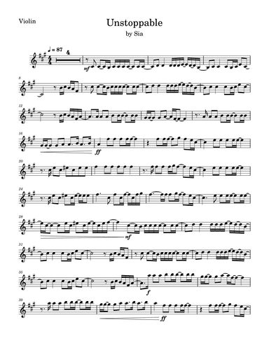 Unstoppable (arr. Anya Alston)