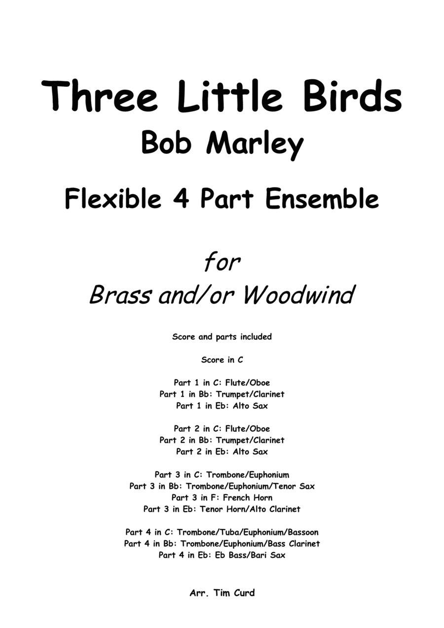 Three Little Birds (arr. Tim Curd)