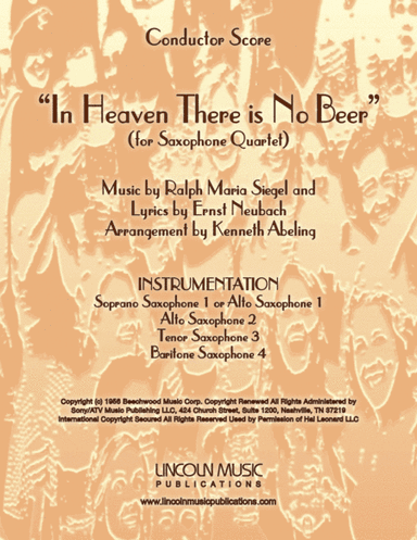 In Heaven There Is No Beer (arr. Kenneth Abeling)