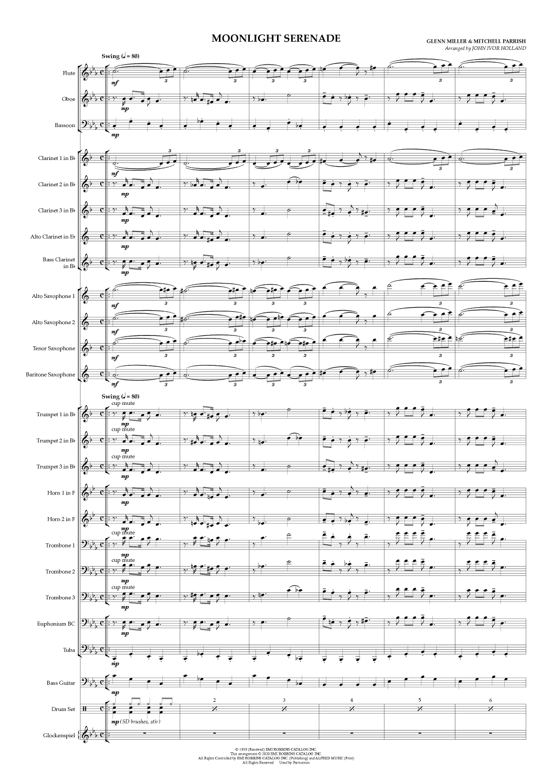 Moonlight Serenade (arr. John Ivor Holland)
