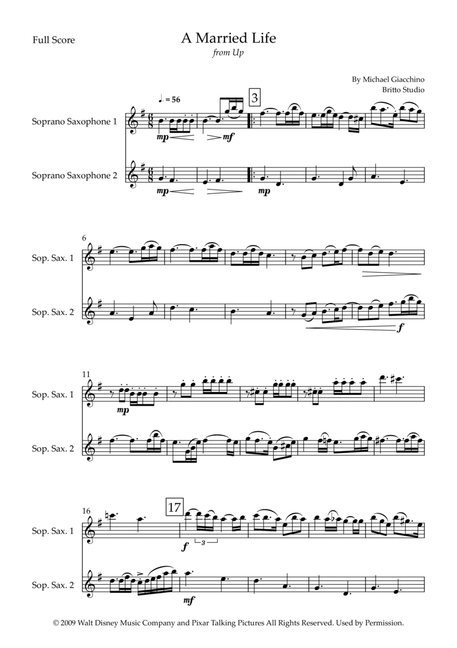 Married Life (arr. Fabio Britto)