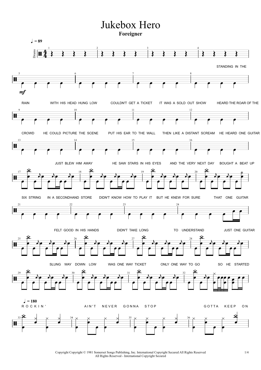 Juke Box Hero (arr. Cyril Mayer)