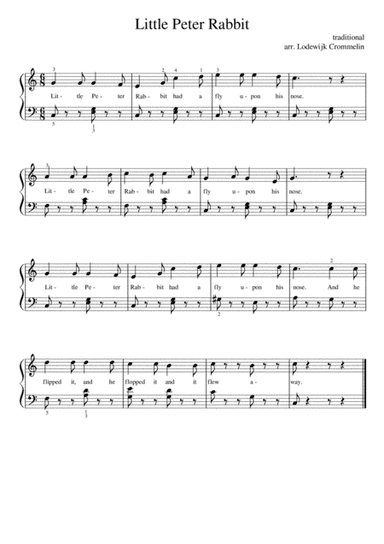Little Peter Rabbit (arr. Lodewijk Crommelin)