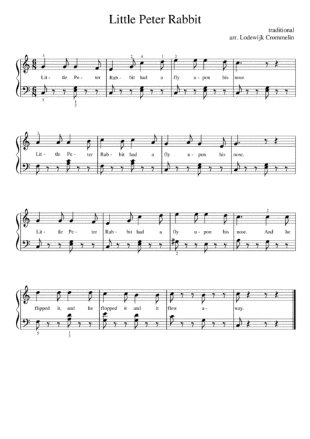 Little Peter Rabbit (arr. Lodewijk Crommelin)