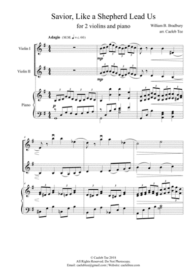 Savior, Like a Shepherd Lead Us (arr. Caeleb Tee)