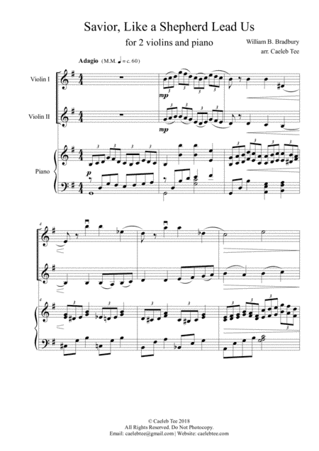 Savior, Like a Shepherd Lead Us (arr. Caeleb Tee)