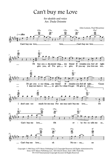 Can't Buy Me Love (arr. Duda Oriontte)