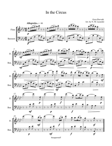 In the Circus (arr. Nick Lacanski)