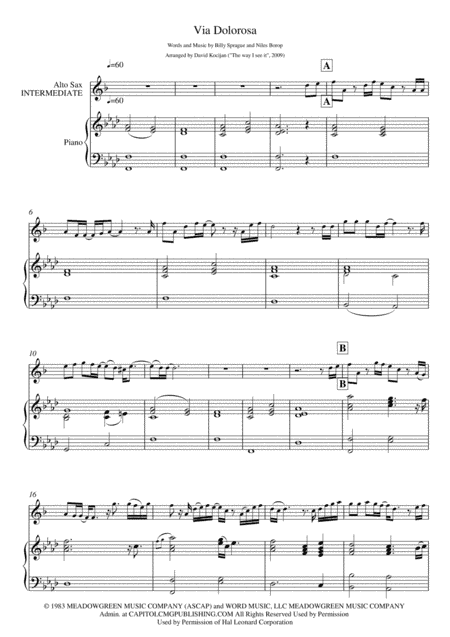 Via Dolorosa (arr. David Kocijan)
