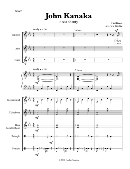 John Kanaka (arr. Julie Gaulke)