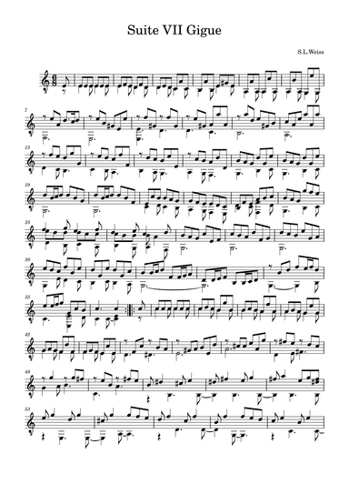 Suite VII Gigue (arr. Benjamin Grace)