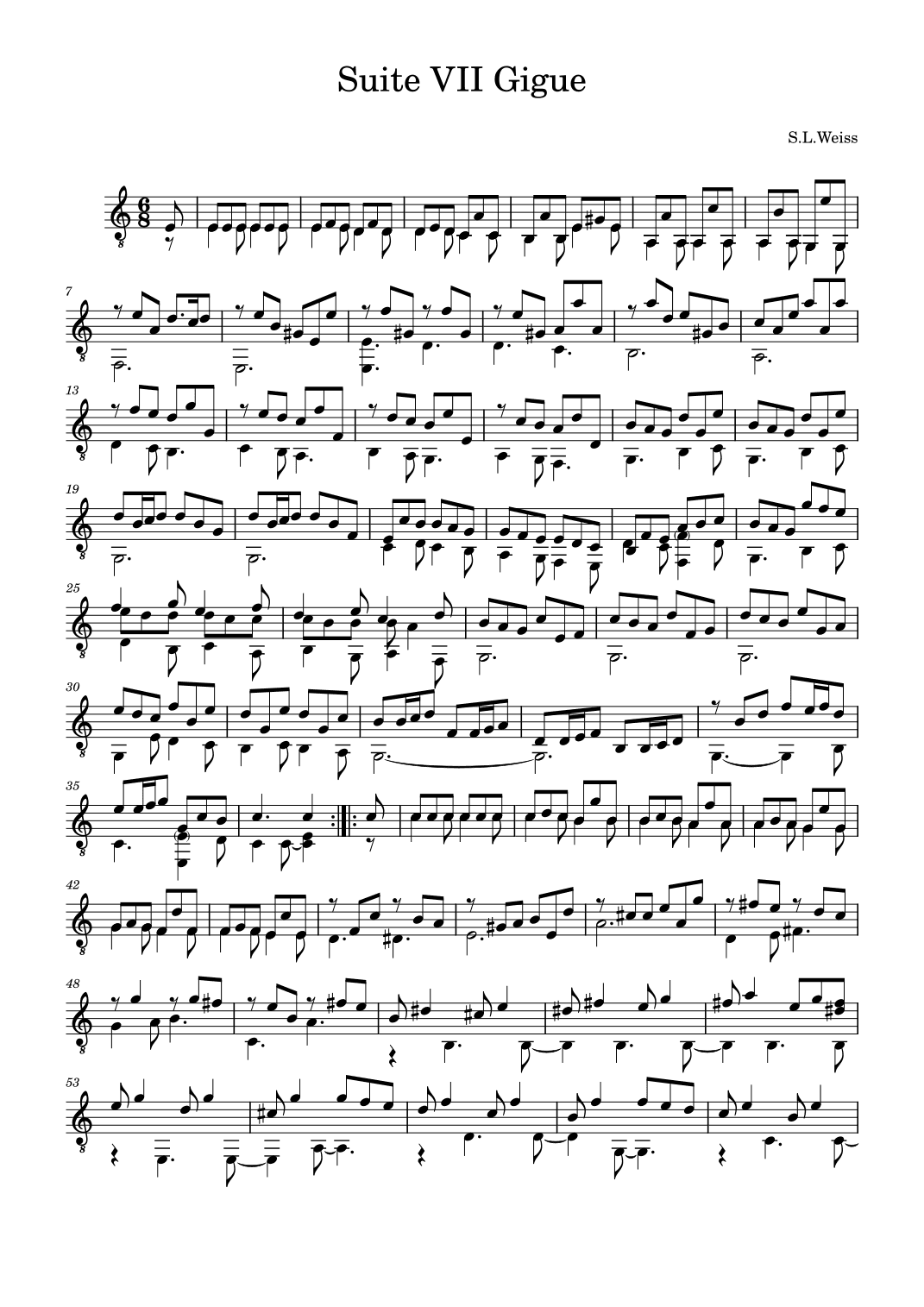Suite VII Gigue (arr. Benjamin Grace)