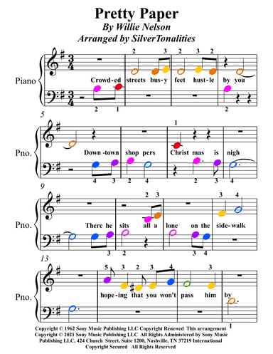Pretty Paper (arr. SilverTonalities)