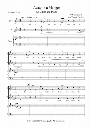 Away in a Manger (arr. Thomas Quigley)