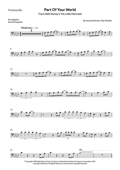 Part Of Your World (reprise) (arr. Samuel Sequeira)