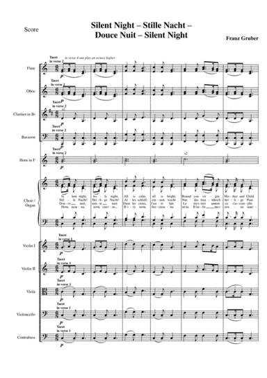 Silent Night - Stille Nacht - Douce nuit - Тихая ночь (arr. Yury Ilinov)