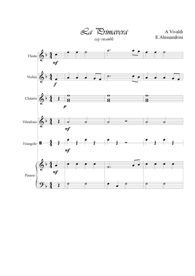 La Primavera (arr. Ester Alessandrini)