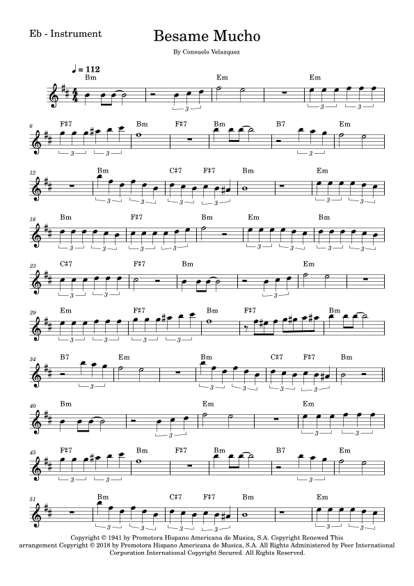 Bésame Mucho (arr. Fabio Eduardo de Oliveira)