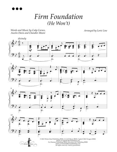 Firm Foundation (he Won't) (arr. Lorie Line)